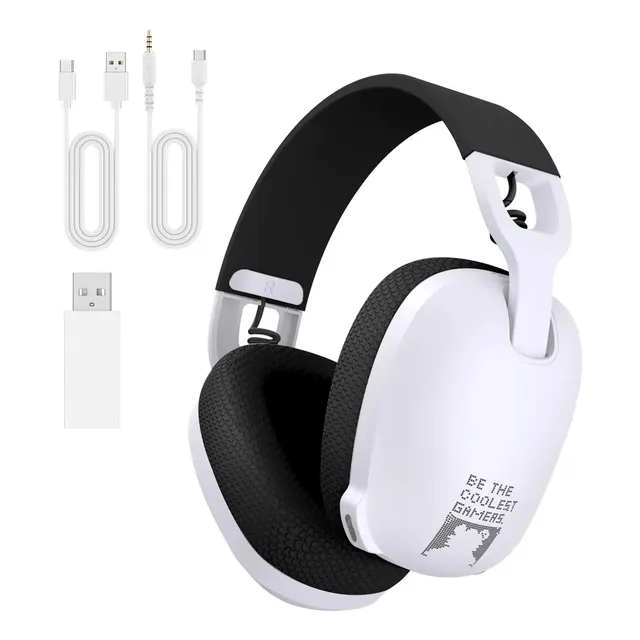 Headset Gamer Profissional Onikuma B2 Bluetooth, P3 Preto E Branco