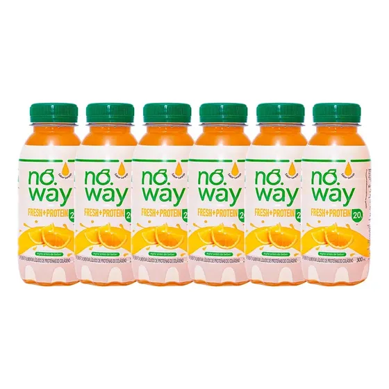 Noway Suco De Laranja 20g Proteína Zero Lactose 6 Unidades
