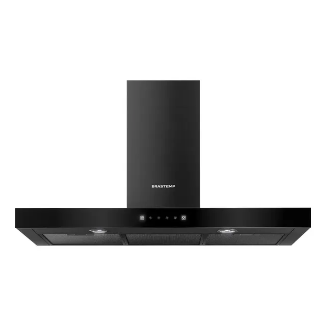 Coifa Brastemp Inox 5 E 6 Bocas Com Timer Autodesligamento Preto 127v