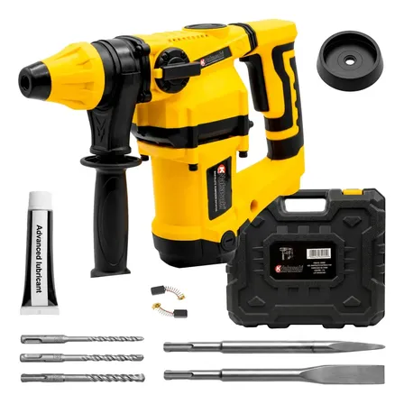 Martelete Rompedor Rotativo 1600w Sds Plus Knakasaki Profissional 800rpm 3600bpm 3 Funções Azul-petróleo 220v 60 Hz