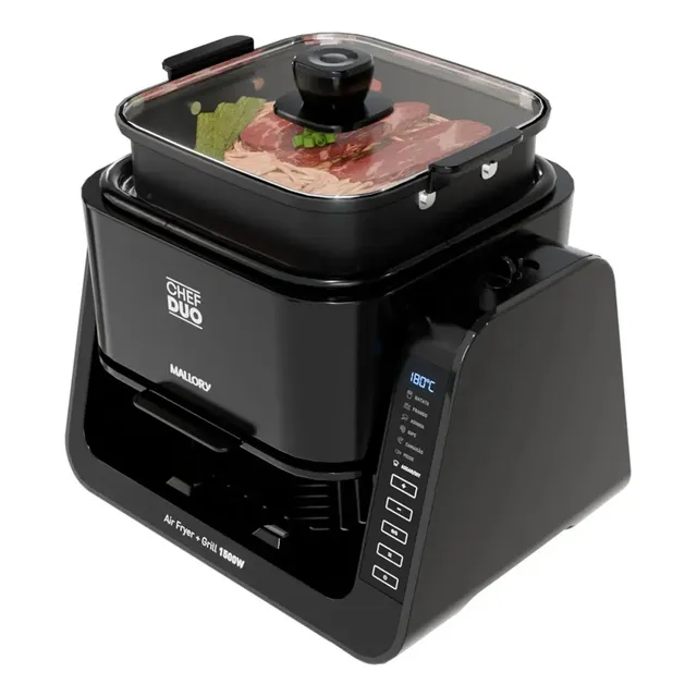Mallory Chef Duo 2 Fritadeira Elétrica 5,5 L 1.500 W Preto