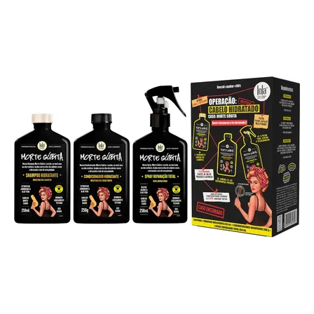 Kit Morte Súbita (shampoo + Condicionador + Spray Reparaçao) - Lola From Rio