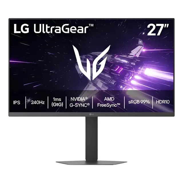 LG Ultragear Monitor Gamer 27 Ips 240hz 1ms (gtg) Full Hd (1920x1080) Srgb 99% Hdmi 2.0 Nvidia G-sync Amd Freesync Premium, Preto - 27g440a 127/220v