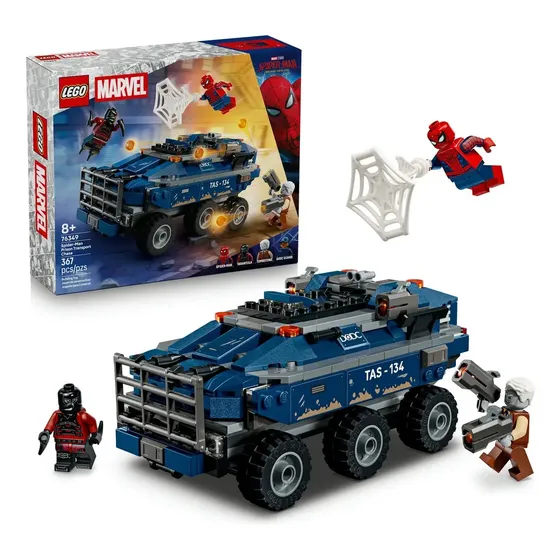 Lego Marvel 76349 Transporte Da Prisão Marvel +8 anos 367 peças Plástico