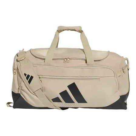 Bolsa Esportiva Média Training Defender adidas Bege Lisa Níquel