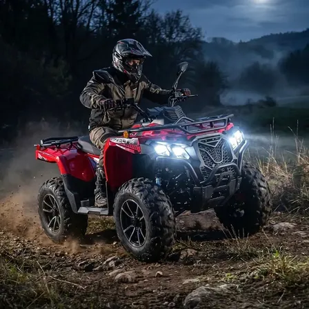 Quadriciclo 300cc Câmbio Cvt Automático Partida Elétrica 4x4 Digital Freio A Disco Zt-300 Vermelho Zelt