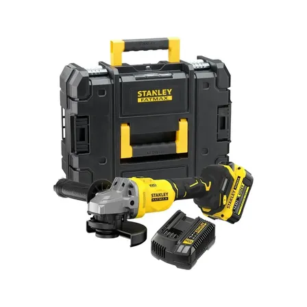Esmerilhadeira Angular Profissional Stanley Bateria, Carregador e Maleta SBG710M1T-BR