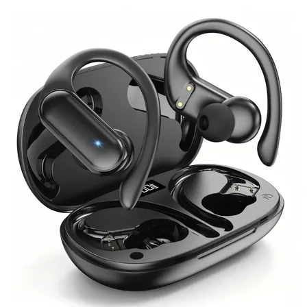 Fone de Ouvido JSKJ RAP-A520V2 Sem Fio Bluetooth In-ear Com Cancelamento de Ruído e LED Para Academia