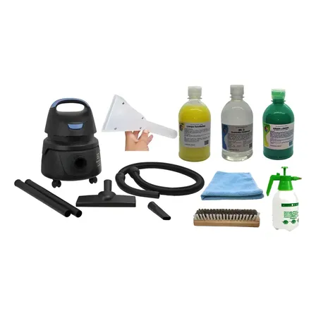 Kit Higienização De Estofados Em Geral Carro Sofa Aspirador Preto/azul Preto/azul Kit 127v