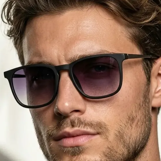 Óculos De Sol Quadrado Proteção Uv400 Masculino Feminino Ntf Premium Retro Vintage Moda Tendencia Old Money