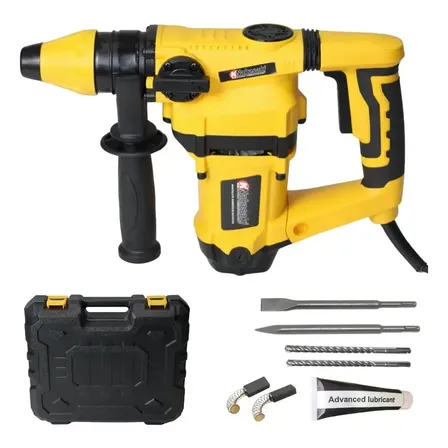 Martelete Rotativo Knakasaki 1600w Com Encaixe Sds Plus Amarelo 127v 60 Hz