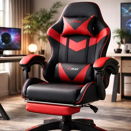 Cadeira Gamer X-ray Para Jogos/escritório Confortável Cor Vermelho