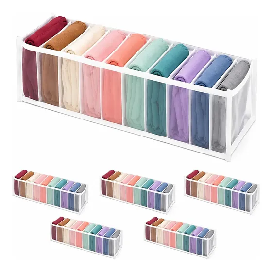 Kit 6 Colmeia Organizadora De Gavetas P, M, G Baby E Adulto Kit 6un - M 10x15x35cm