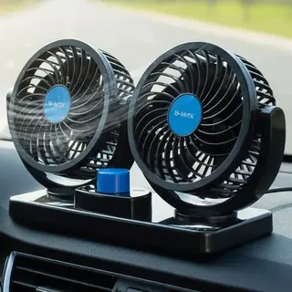 Ventilador Portátil Automotivo Carro Caminhão Potente 12 Cm Preto Plástico 5