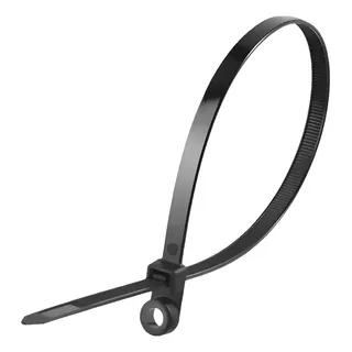 Kit 200 Abraçadeiras Enforca Gato Com Olhal 4.8 X 20 Cm Preto