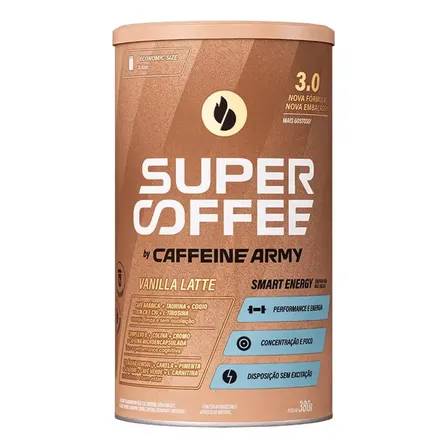 Supercoffee 3.0 380g Super Coffee Caffeine Army Sabor Baunilha
