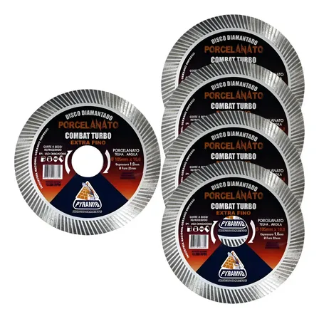 Kit 5 Discos Diamantados Porcelanato Extra Fino Para Lixadeira E Esmerilhadeira Branco Cinza-escuro