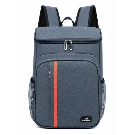 Mochila Térmica Cooler Grande Impermeável Para Cervejas E Bebidas Camping Praia Viagem Cor Azul