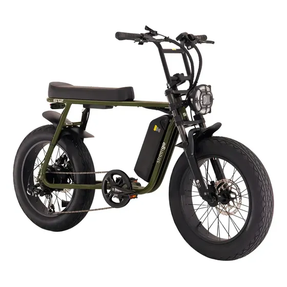 Bicicleta Elétrica Streetgo S12 Verde 750w 32km/h Verde