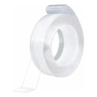 Fita Dupla Face Mágica Reutilizável 2cm x 3m, Transparente