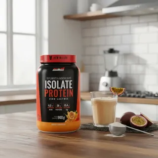 Isolate Protein Zero Lactose New Millen 900g, Sabor Maracujá