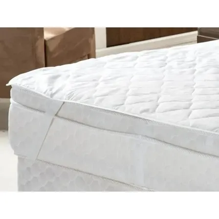 Protetor Colchão Impermeável Queen Size Matelasse Elástico Branco Queen Lisa