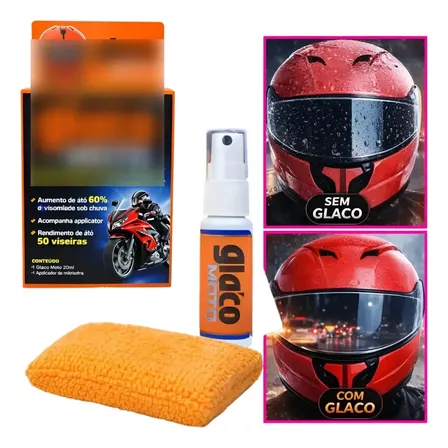 Glaco Moto Repelente De Água Para Viseira De Capacete Soft99