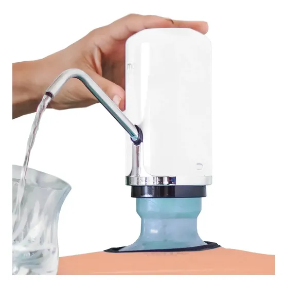 Bebedouro Bomba Elétrica Para Galão De Água Momo Lifestyle Cor Branco Bom-Dia