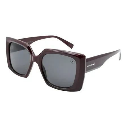 Óculos De Sol Feminino Chilli Beans Quadrado Degradê Verde Degrade Verde Bordô
