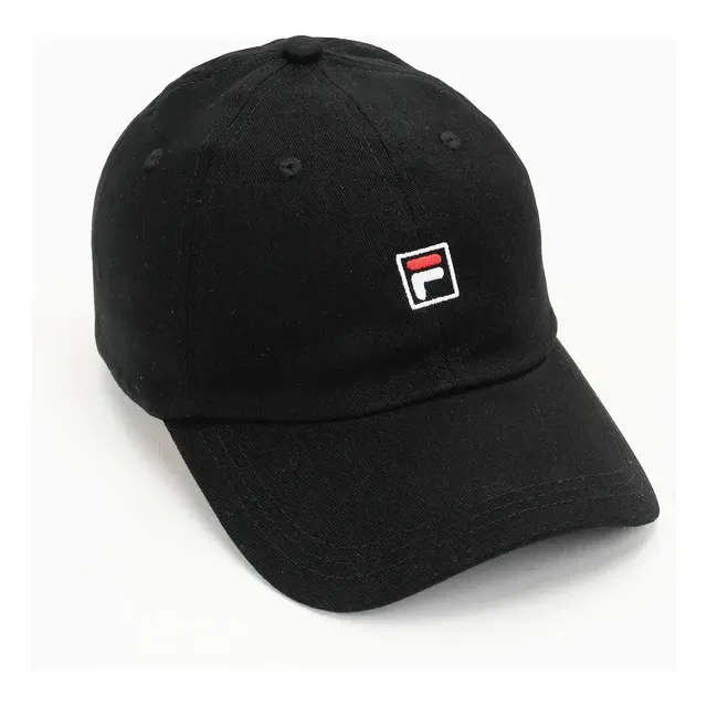 Boné Adulto Fila Style F-box Aba Curva Preto Único Liso