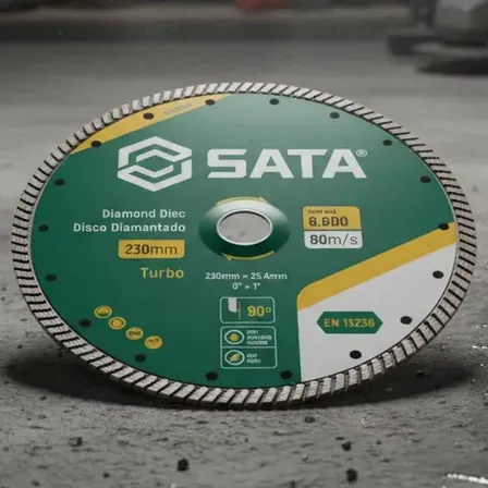 Disco De Corte Diamantado Turbo 115mm Sata St155012 Verde