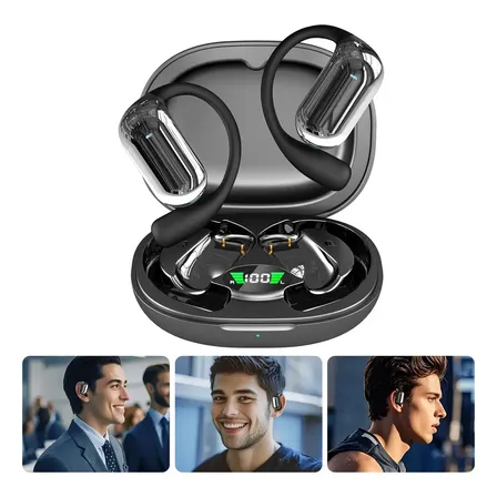 Q16s Ai Fone Tradutor Simultâneo Bluetooth 144 Idiomas Preto