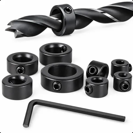 Jogo 8 Limitadores Broca 3 A 16 Mm + 1 Chave Allen Diversas