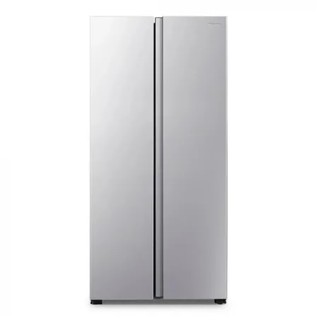 Geladeira Hisense Side By Side Frost Free Inverter 441l Inox Rs3p428 Cinza 127v