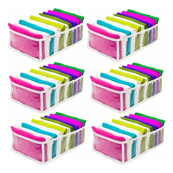 Kit 6 Colmeia Organizadora De Gavetas P, M, G Baby E Adulto Kit 6un - G 10x25x35cm