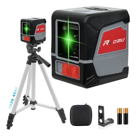 Nivel Laser 2 Linhas Verde Profissional Com Tripé Autonivelante 20m