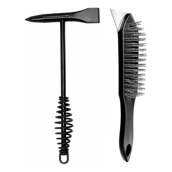 Kit Martelo Picador E Escova De Aço Para Solda Evofix Limpeza Profissional