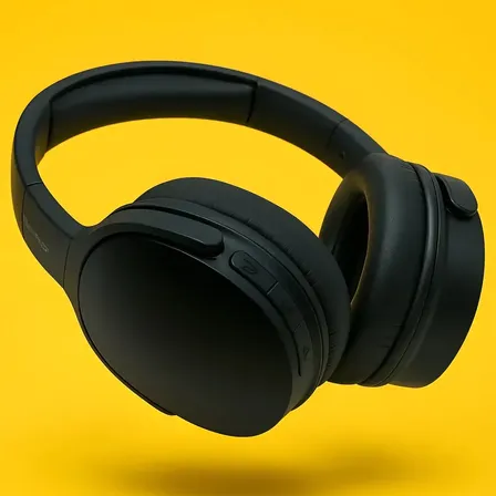Fone De Ouvido Sem Fio Headphone Bluetooth Estéreo Com Microfone Tws Wireless Over-ear Headset Bateria Longa Duração Portátil Redução De Ruído Som Potente Home Bless Preto