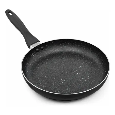 Frigideira Antiaderente Alumínio Haushop Prensada 24cm Preto