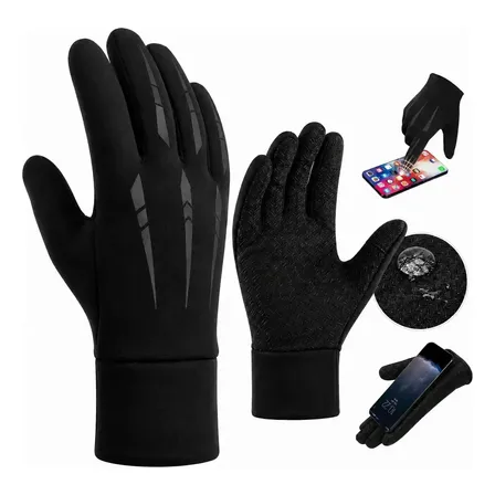 Luva Para Motociclista KEENKLE Térmica e Impermeável, Com Touch e Protetor De Nós