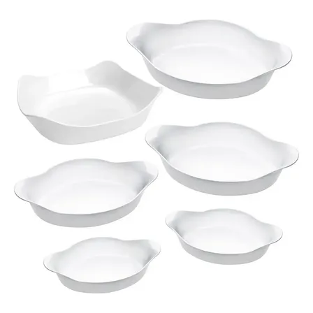Marinex Conjunto De Assadeiras Opaline 6 Peças Branco