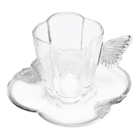 Conjunto 4 Xícaras Chá Pires Wolff 180ml Cristal 21444