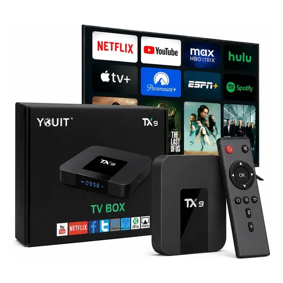 Tv Box Tx9 Android 13.0 4k 8gb+128gb Rapido Wifi Bluetooth Preto Padrão