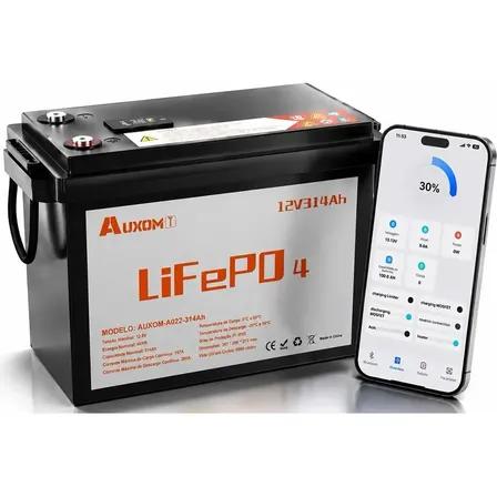 Lifepo4 Bateria De Litio 314ah 12.8v 2.56kwh 6000 Ciclos