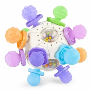 Brinquedo Educativo Catch Ball com Chocalho e Texturas 10m+