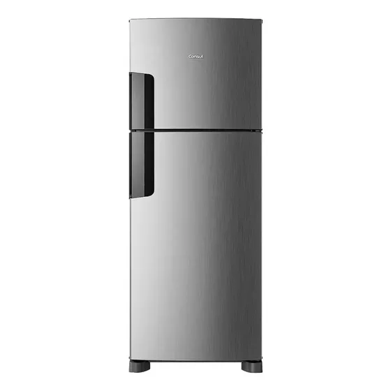 Geladeira Consul Frost Free Duplex - Crm44mk Inox Cor Prateado 127v
