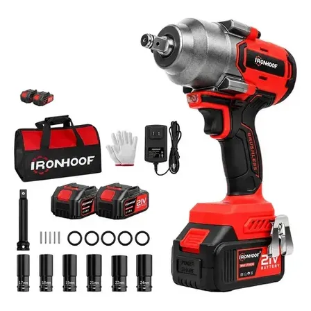 1200nm Chave De Impacto Potente Brushless Profissional Vermelho 127/220v 50hz/60hz
