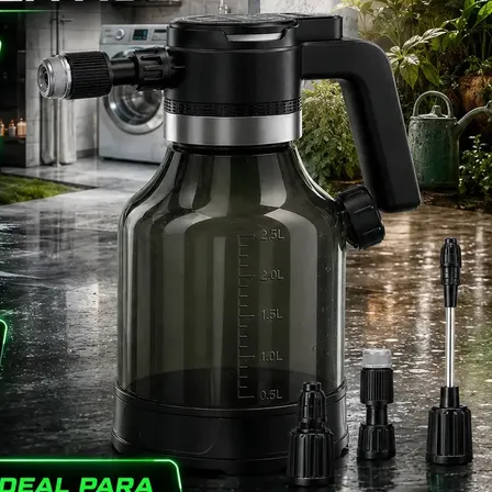 Frasco de Compressão Prévia Elétrico para Jardinagem e Limpeza de Carros 2.5 L