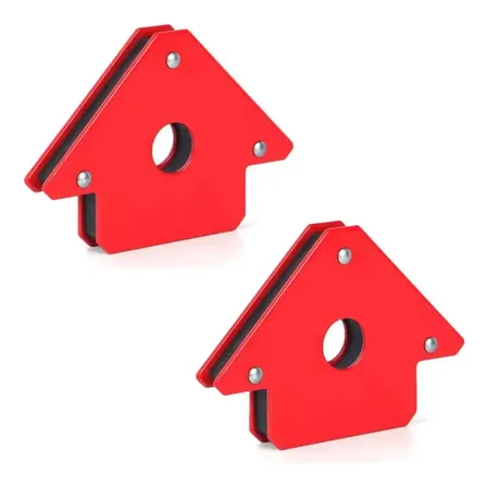 Kit 2 Esquadro Magnetico Solda 12kg Soldador Serralheiro Mfl