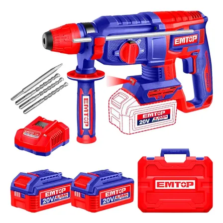 Emtop Construção Elrh262085 Bateria - Azul 127/220v